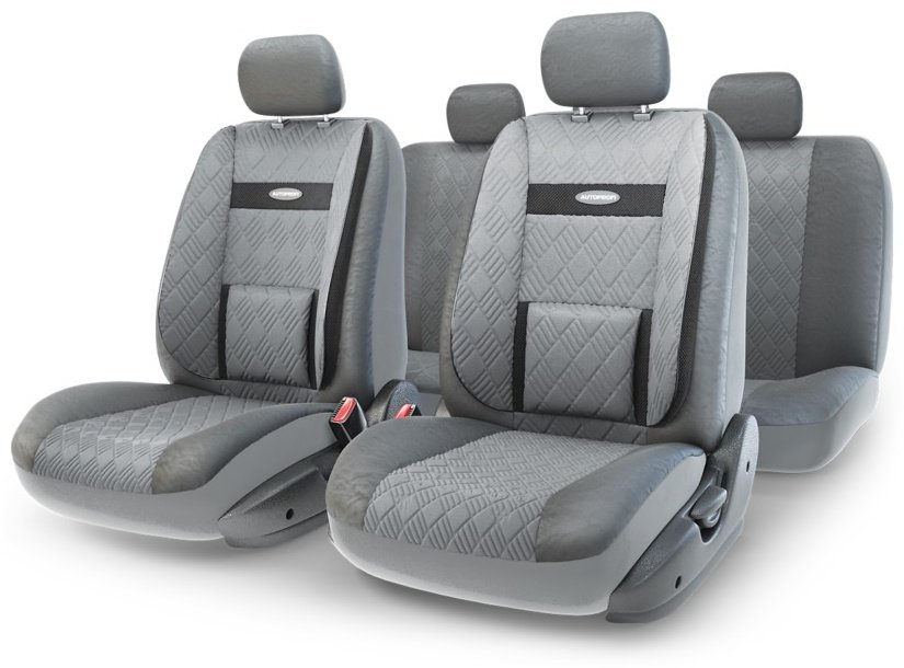AUTOPROFI чехлы универсальные Comfort COM-1105GP D.GY/D.GY серый