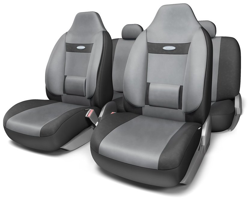 AUTOPROFI чехлы универсальные Comfort COM-1105H BK/D.GY черный-серый купить,NaN