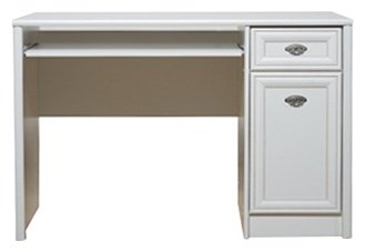 Стол письменный BRW Салерно, 120.5х64.5x78.5 см, белый