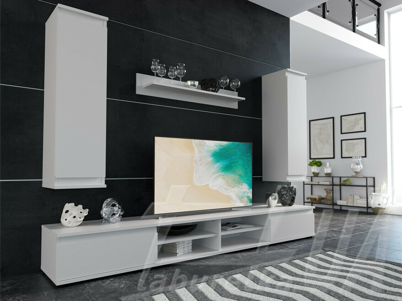 Стенка Гербор Люсия 220 белый купить,NaN