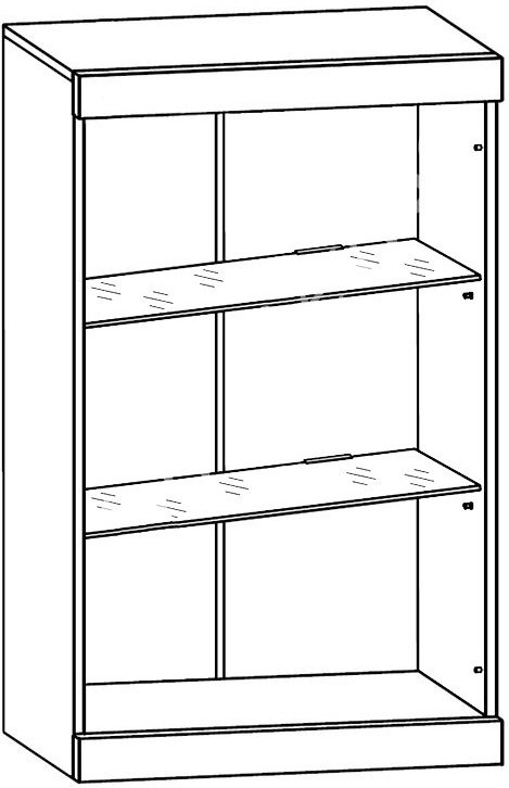 Стенка BRW Кетлин 255x40x190 см, ЛДСП, белый - ForteMarket Стенка BRW Кетлин 255x40x190 см, ЛДСП, белый купить,0