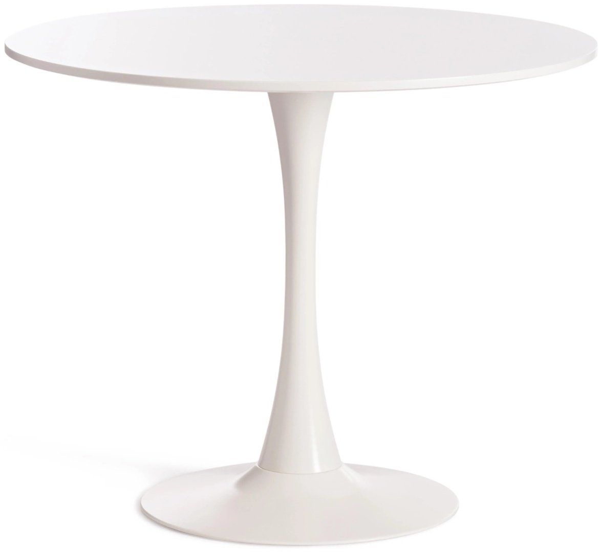 Обеденный стол Tetchair Tulip, 90х90x74 см, МДФ, белый купить,NaN