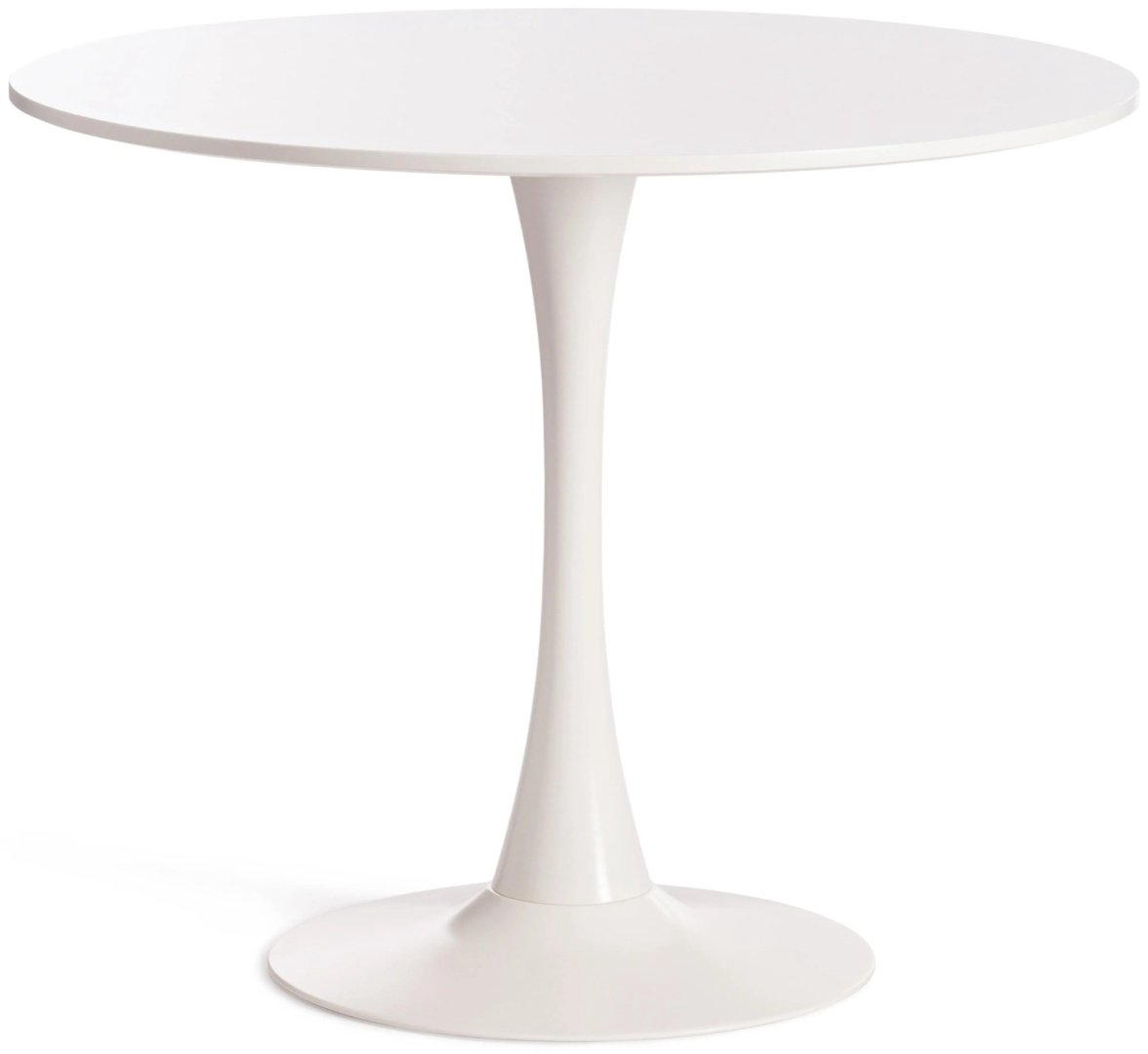 Обеденный стол Tetchair Tulip, 90х90x74 см, МДФ, белый купить,NaN