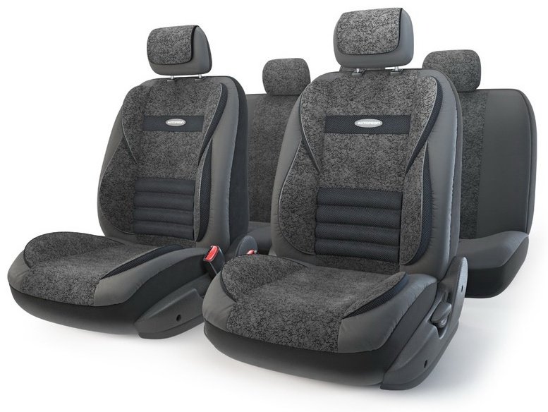 AUTOPROFI чехлы универсальные Multi Comfort MLT-1105GV BK/BK черный