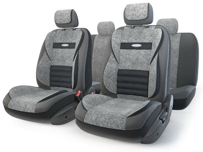 AUTOPROFI чехлы универсальные Multi Comfort MLT-1105GV BK/D.GY черный, серый