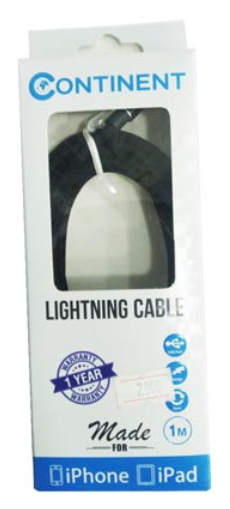 Кабель Continent BK Lightning DCI-3010 Black купить,0