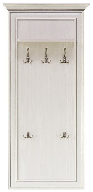 Вешалка панель АНРЭКС Тиффани L 5 Вудлайн, ЛДСП, 70x150 см, белый купить,0