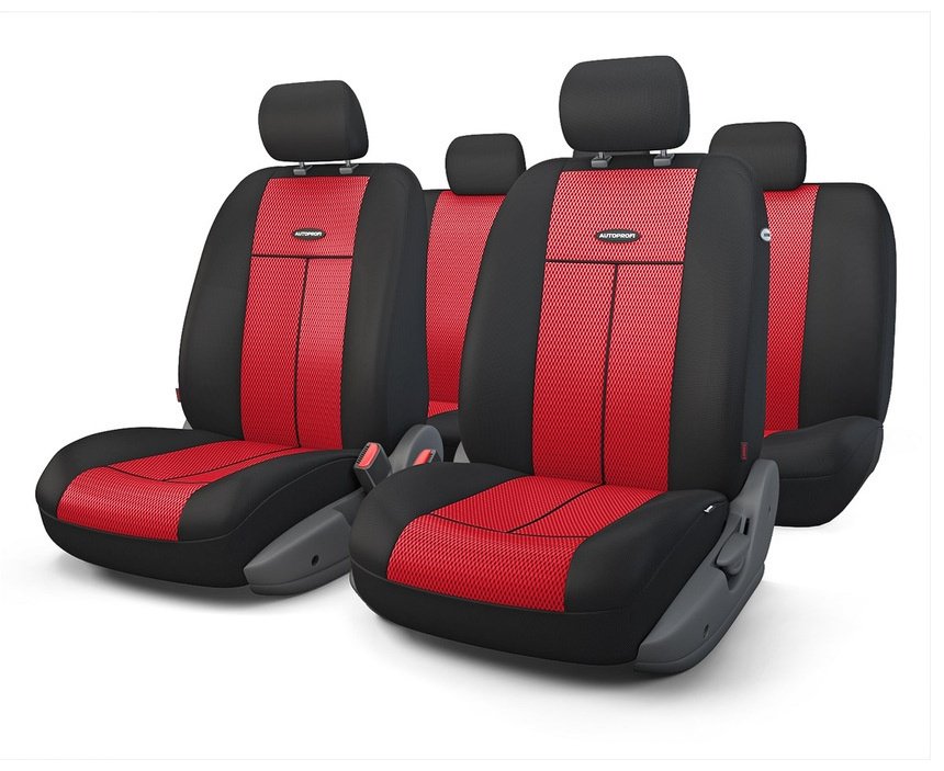 AUTOPROFI чехлы универсальные TT-902M BK/RD черный,красный