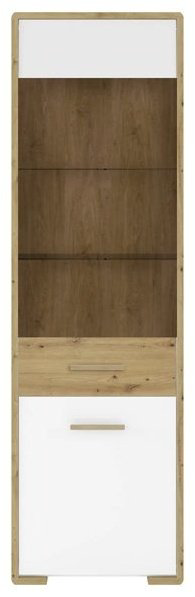 Шкаф-витрина Гербор REG1W1D P белый купить,NaN