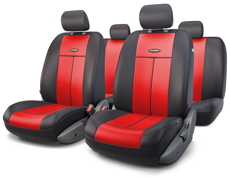 AUTOPROFI чехлы универсальные TT-902P BK/RD черный, красный