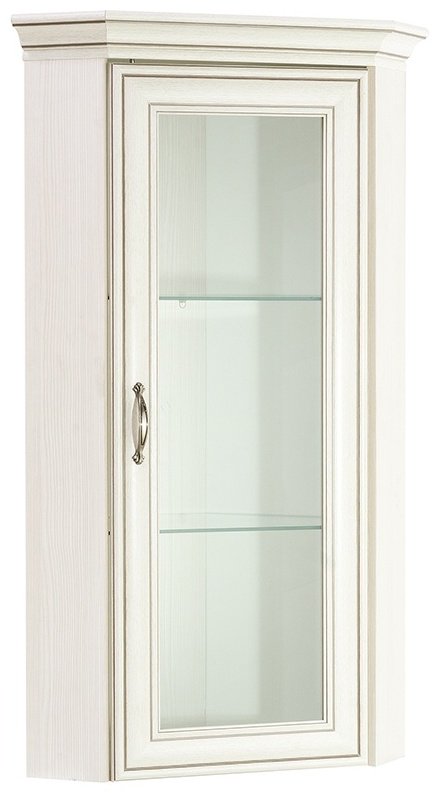 Шкаф с витриной ANREX Тиффани 1VU 51.8x51.8x122см бежевый купить,NaN