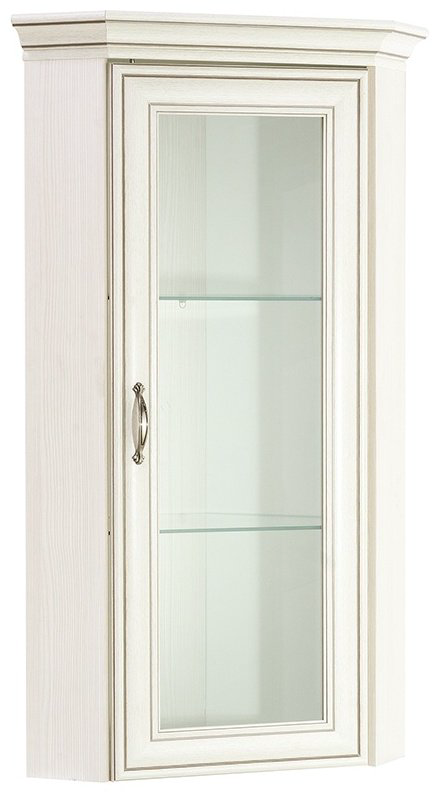Шкаф с витриной ANREX Тиффани 1VU 51.8x51.8x122см бежевый купить,NaN