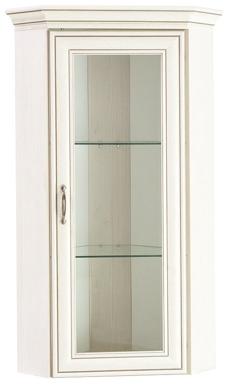 Шкаф с витриной ANREX Тиффани 1VU 51.8x51.8x122см бежевый купить,NaN
