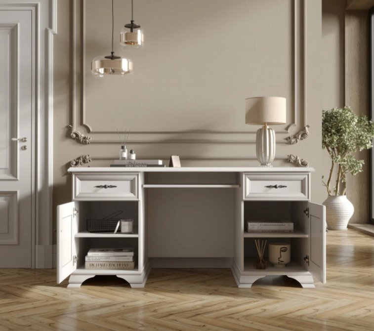 Стол компьютерный Dominika Кентуки, 160х74x78 см, белый - ForteMarket Стол компьютерный Dominika Кентуки, 160х74x78 см, белый купить,0