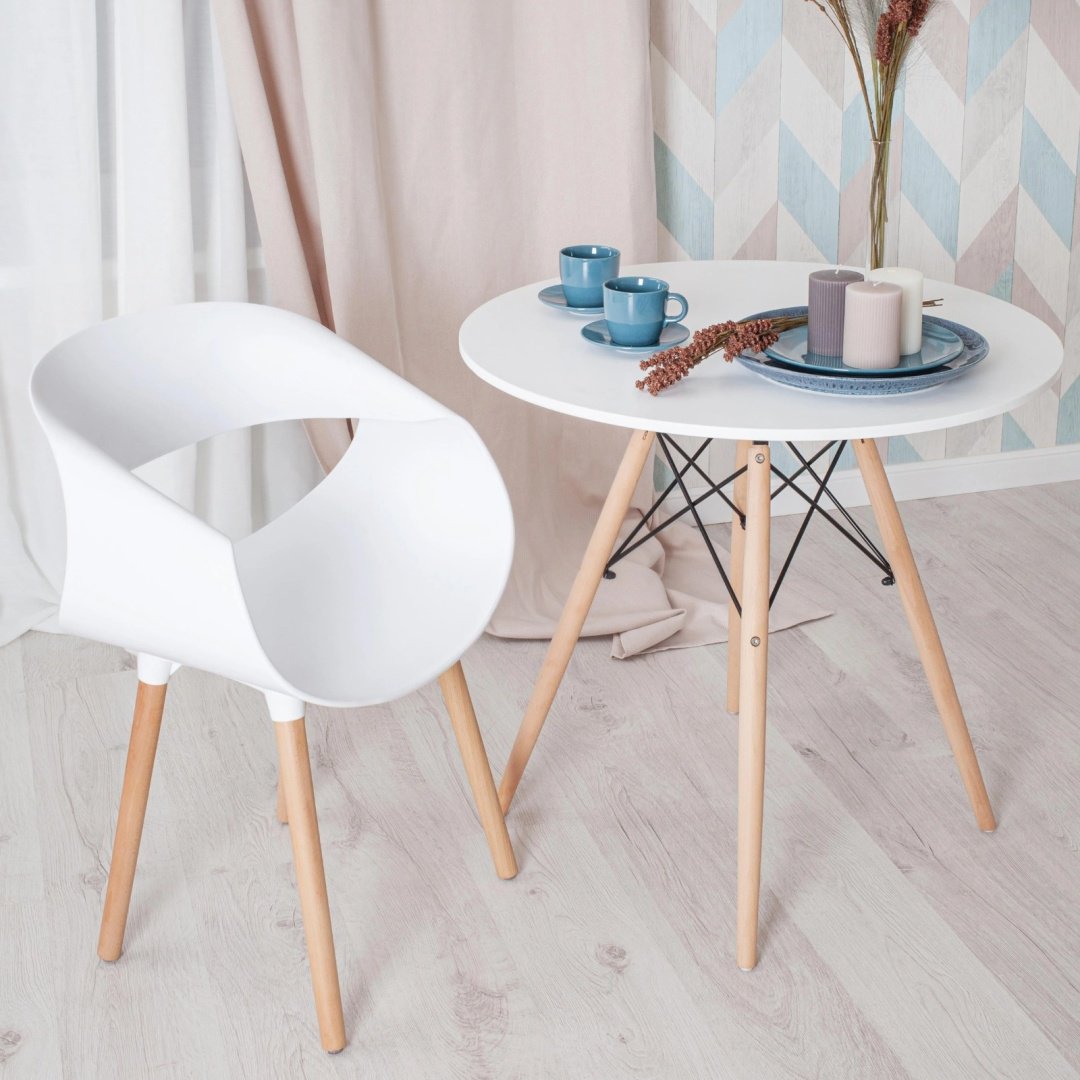 Обеденный стол Tetchair CINDY NEXT, 80х80x75 см, МДФ, белый купить,NaN
