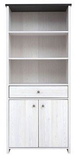 Стеллаж напольный Гербор, 88.5x40x199.5 см, белый