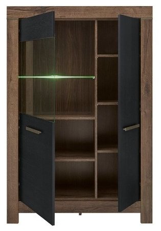 Шкаф-витрина Гербор напольный Белен REG1D1W 148х100х39 см купить,NaN