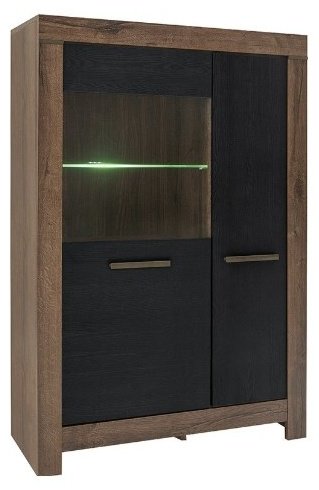 Шкаф-витрина Гербор напольный Белен REG1D1W 148х100х39 см купить,NaN