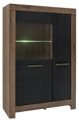 Шкаф-витрина Гербор напольный Белен REG1D1W 148х100х39 см купить,NaN