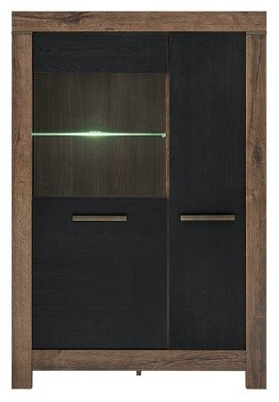 Шкаф-витрина Гербор напольный Белен REG1D1W 148х100х39 см купить,NaN