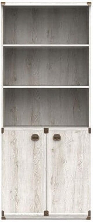 Стеллаж напольный Гербор, 80x40x195.5 см, серый