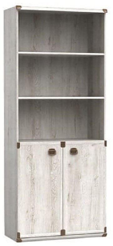 Стеллаж напольный Гербор, 80x40x195.5 см, серый купить,0