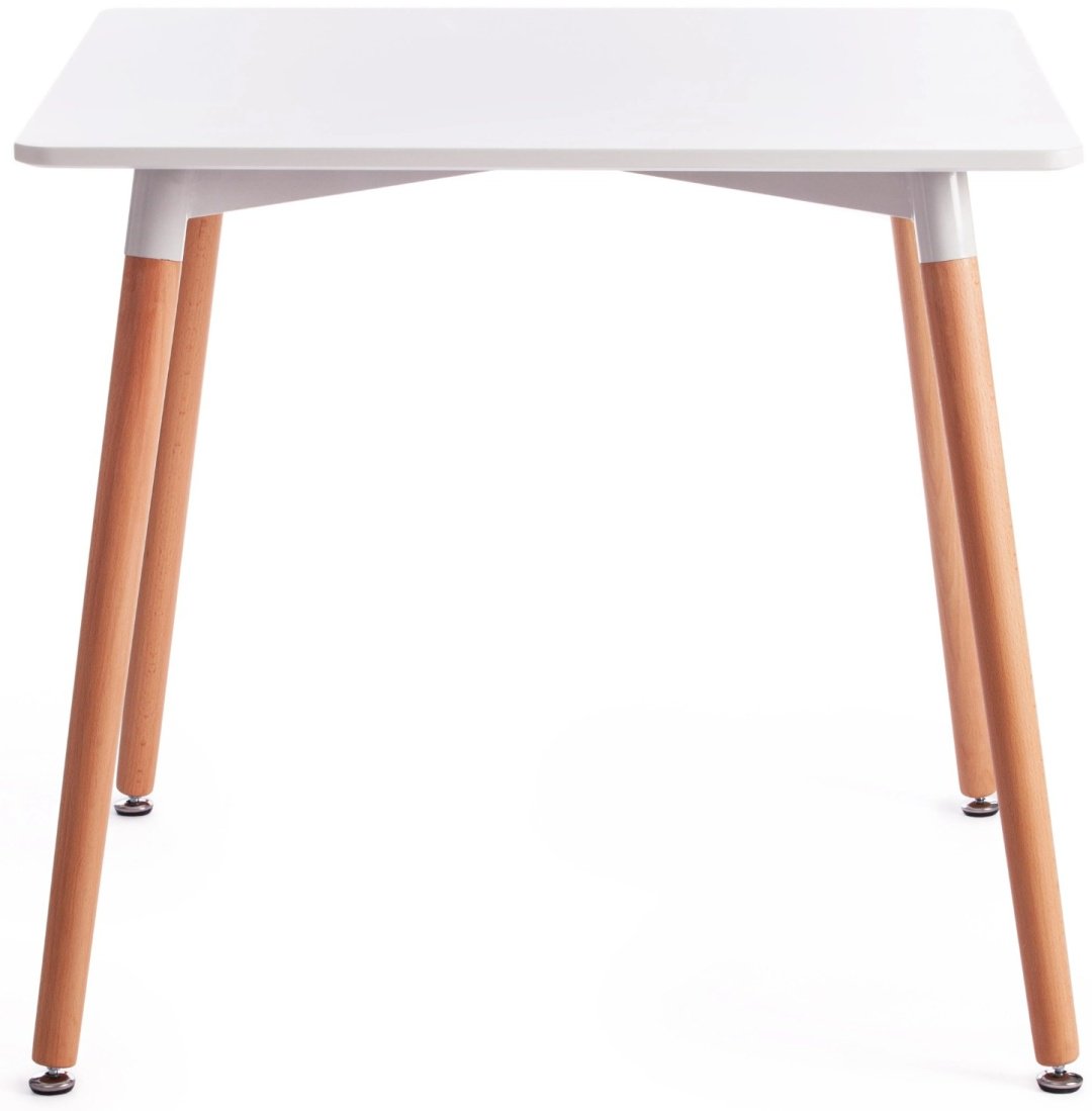 Обеденный стол Tetchair John T1003, 80х80x75 см, МДФ, дерево, белый купить,NaN