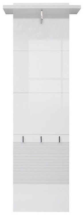 Вешалка настенная Dominika Флеймс PAN/15/5/гербор, ЛДСП, 39x151 см, белый
