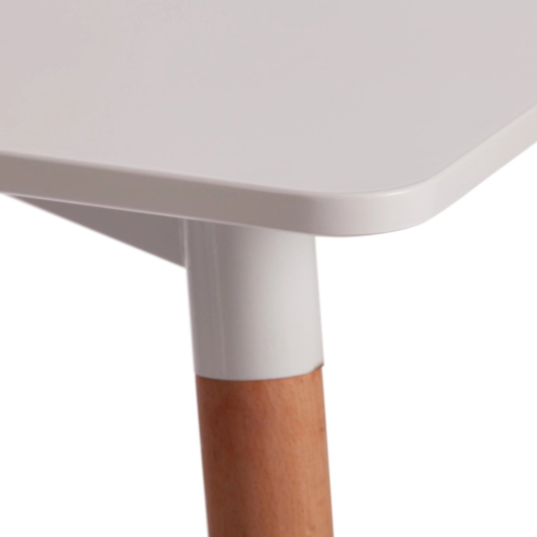 Обеденный стол Tetchair John T1003, 80х80x75 см, МДФ, дерево, белый купить,NaN