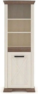 Шкаф-витрина Гербор Марсель REG1Dn 68x45x205см белый купить,NaN