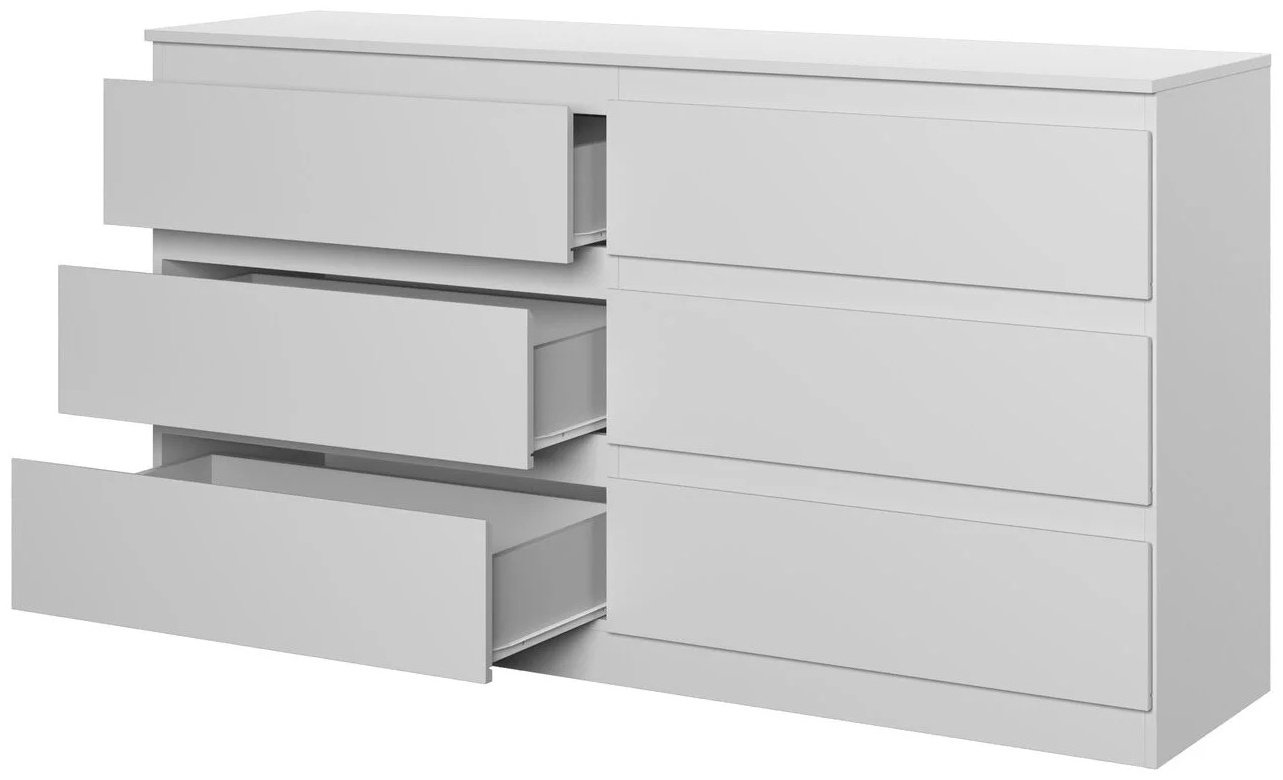 Комод Dominika комод Т-6 Белый, 156.2x43.3x85.7 см, белый - ForteMarket Комод Dominika комод Т-6 Белый, 156.2x43.3x85.7 см, белый купить,0