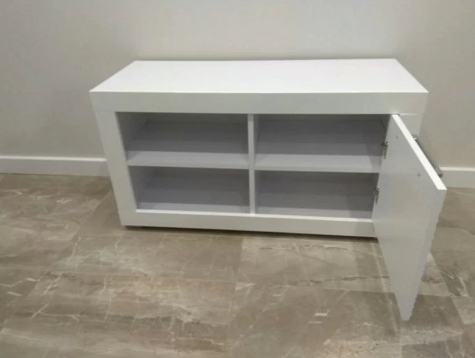 Тумба для обуви Dominika Флеймс REG1D/5/9, 92x37x50 см, белый купить,0