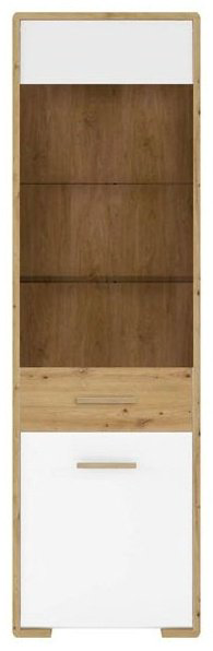 Шкаф-витрина Гербор REG1W1D_L/P белый купить,NaN