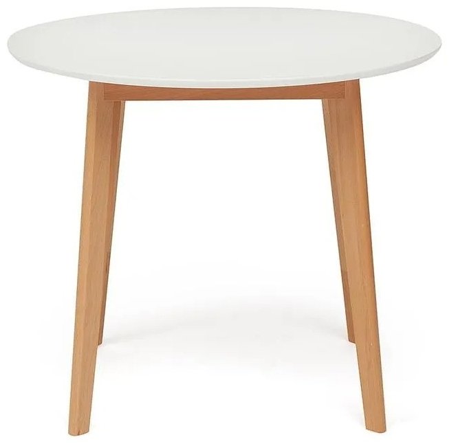 Обеденный стол Tetchair Bosco, 90х90x75 см, МДФ, дерево, белый, коричневый купить,NaN