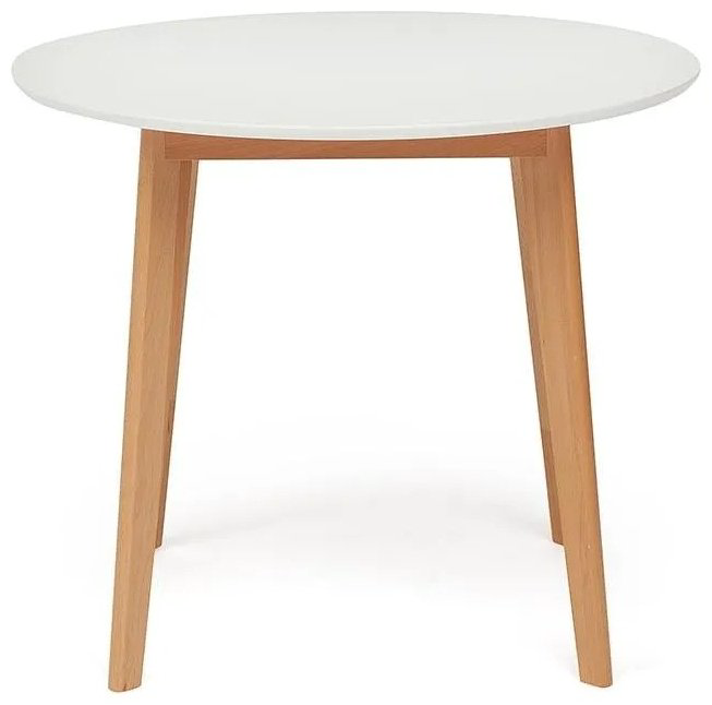 Обеденный стол Tetchair Bosco, 90х90x75 см, МДФ, дерево, белый, коричневый купить,NaN