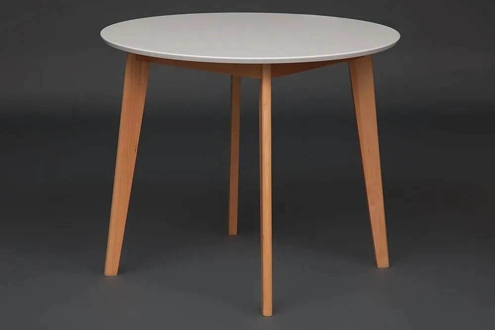 Обеденный стол Tetchair Bosco, 90х90x75 см, МДФ, дерево, белый, коричневый купить,NaN