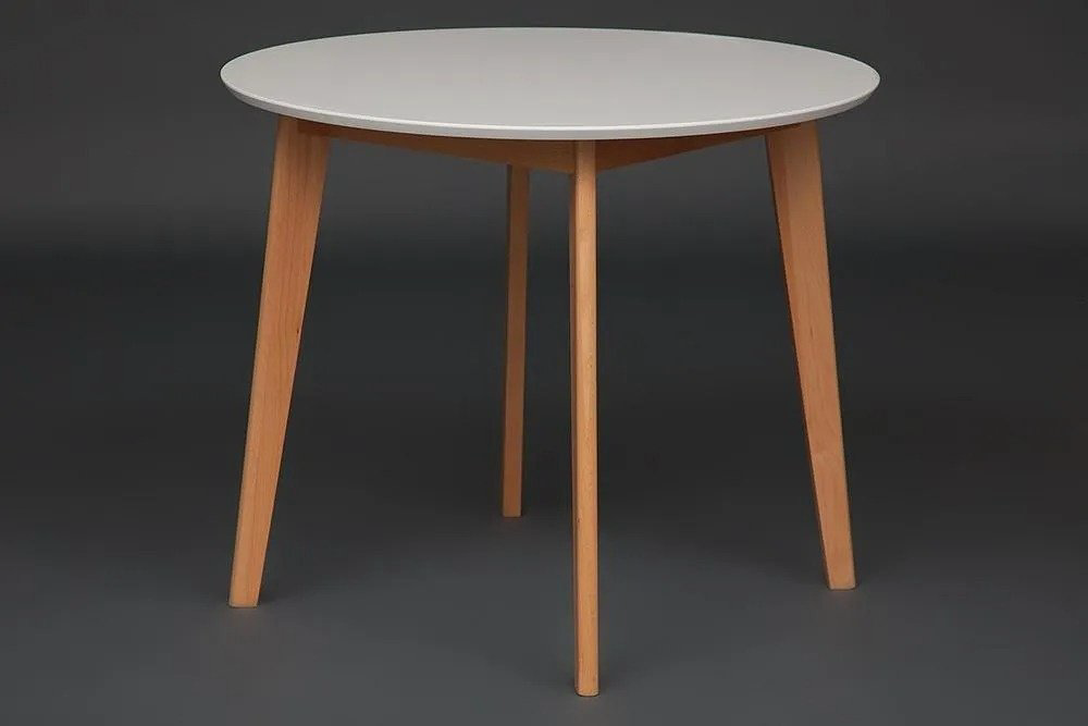 Обеденный стол Tetchair Bosco, 90х90x75 см, МДФ, дерево, белый, коричневый купить,NaN