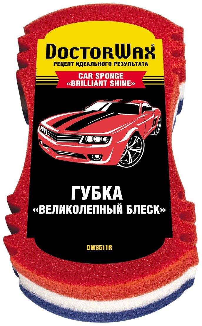 Doctor Wax губка DW8611R 1 шт купить,NaN