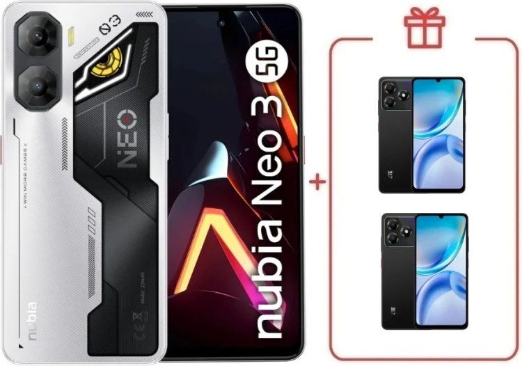 Смартфон ZTE Nubia Neo 3 5G 8/256GB серебристый + подарок  купить,NaN