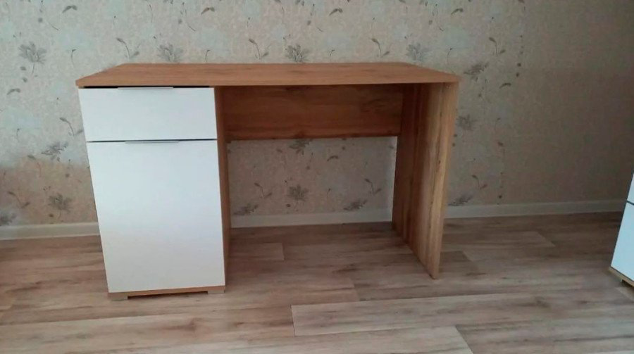 Стол письменный Dominika Злата 004 BIU120, 120х60x76 см, белый, коричневый купить,NaN