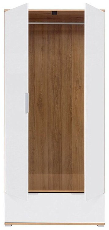 Распашной шкаф Dominika Злата 011 SZF2D1S, 56.5x195х90.5 см, белый купить,NaN