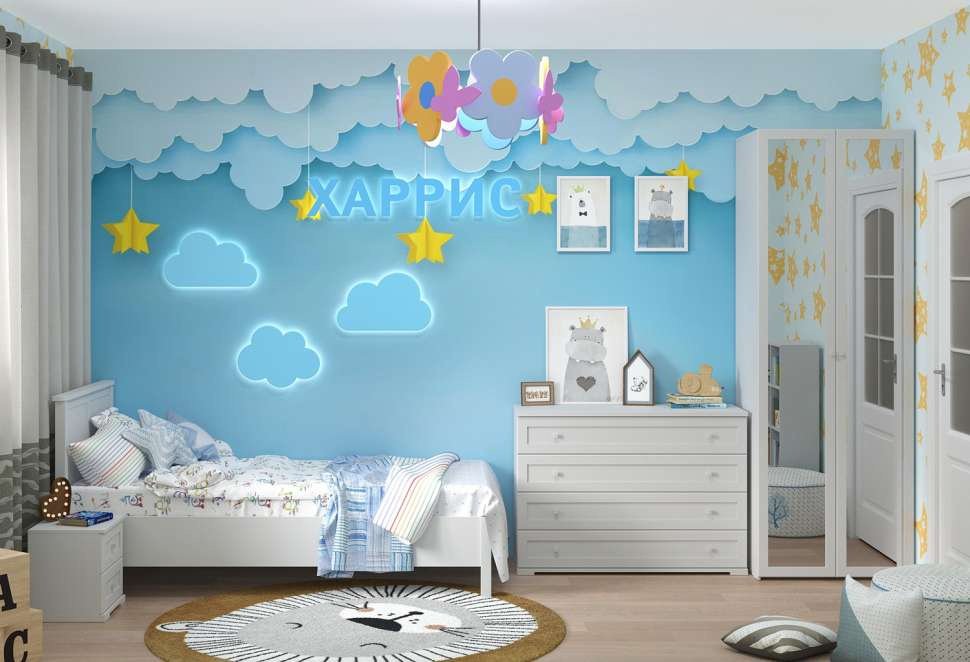 Комод Глазов Харрис, 120x45x85 см, белый купить,0