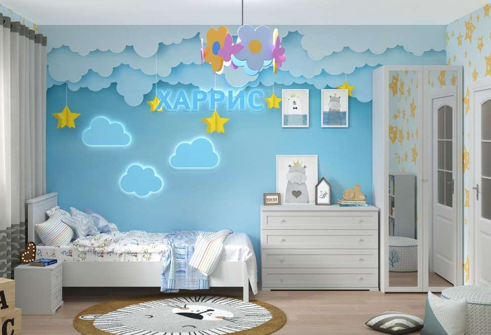 Комод Глазов Харрис, 120x45x85 см, белый купить,NaN