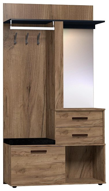Вешалка напольная Глазов Nature 70, ЛДСП, 112x211 см, темно-коричневый купить,NaN