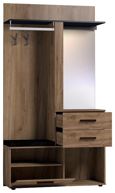 Вешалка напольная Глазов Nature 70, ЛДСП, 112x211 см, темно-коричневый купить,0