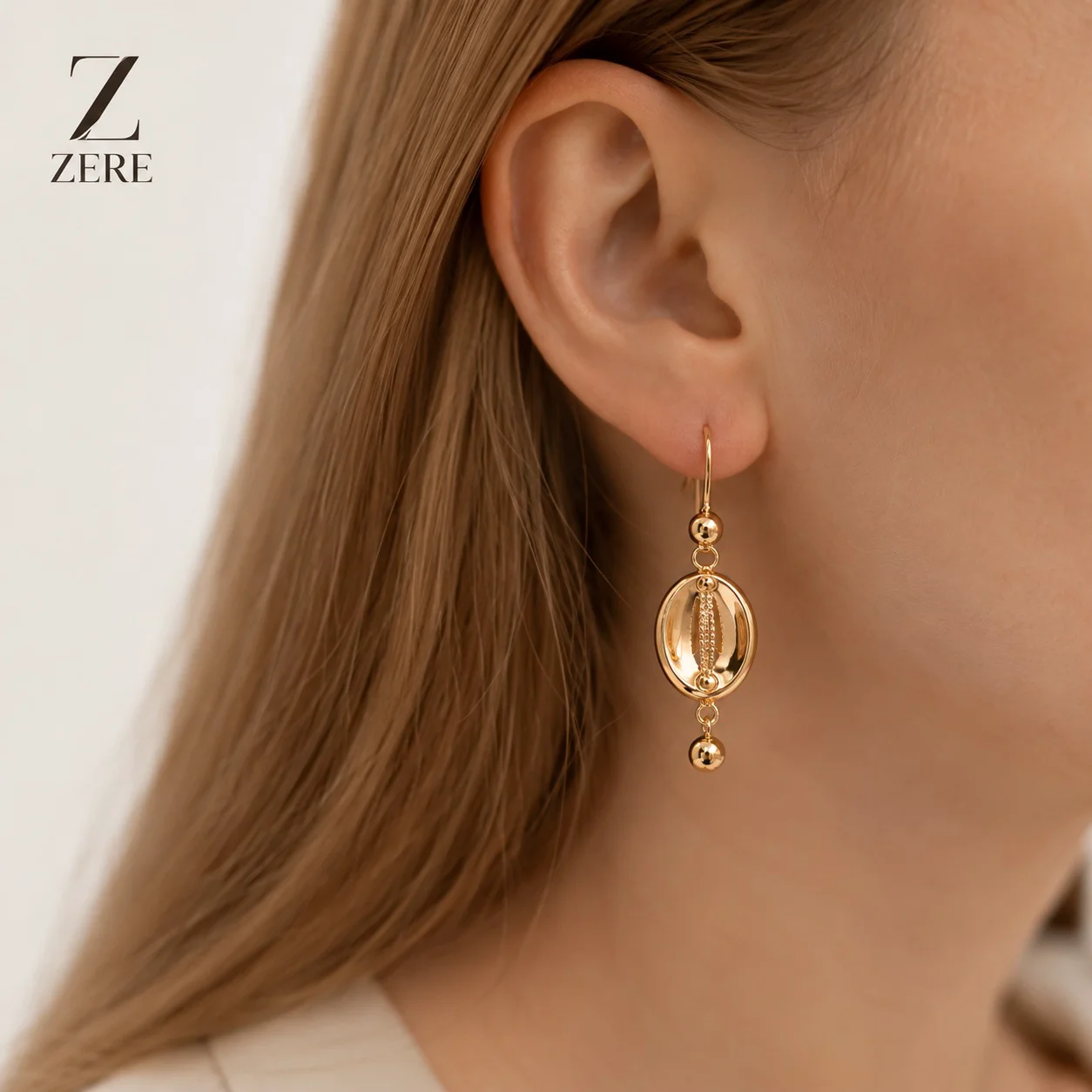 Серьги Zere ZR260502 красное золото 3.6 гр - ForteMarket Серьги Zere ZR260502 красное золото 3.6 гр купить,299000