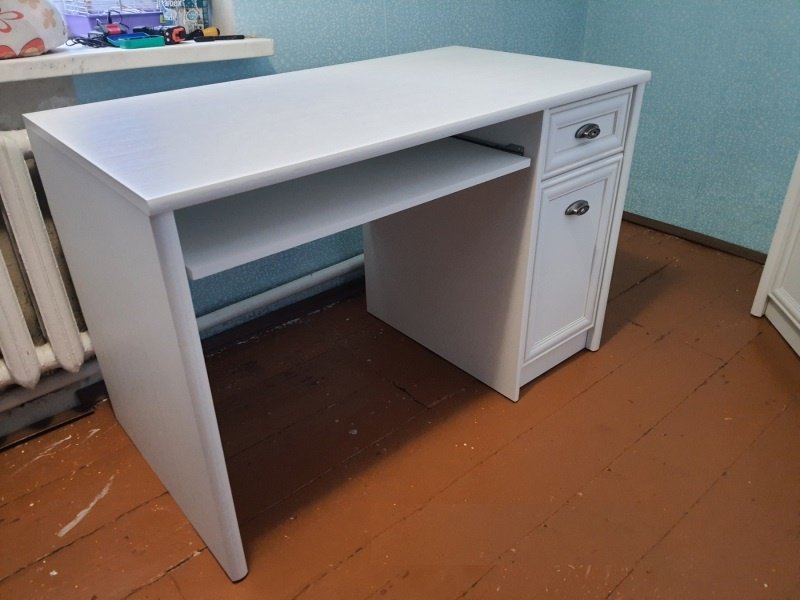 Стол компьютерный Dominika Салерно 013, 120х64x78 см, белый купить,0