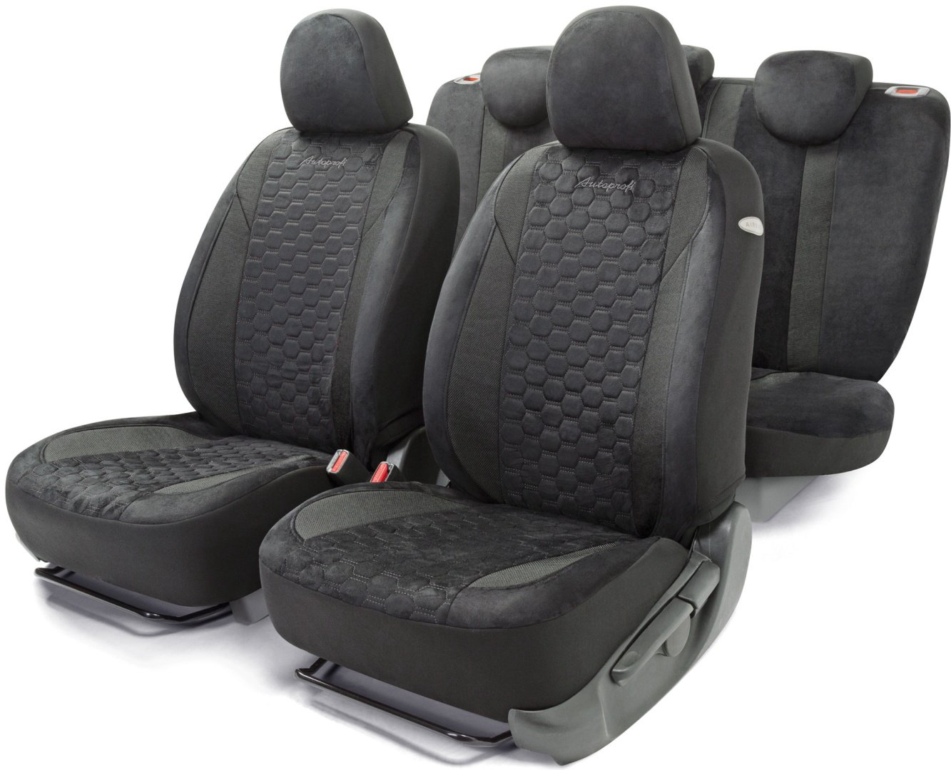 AUTOPROFI чехлы универсальные Alcantara ALC-1505 BK/BK черный купить,NaN