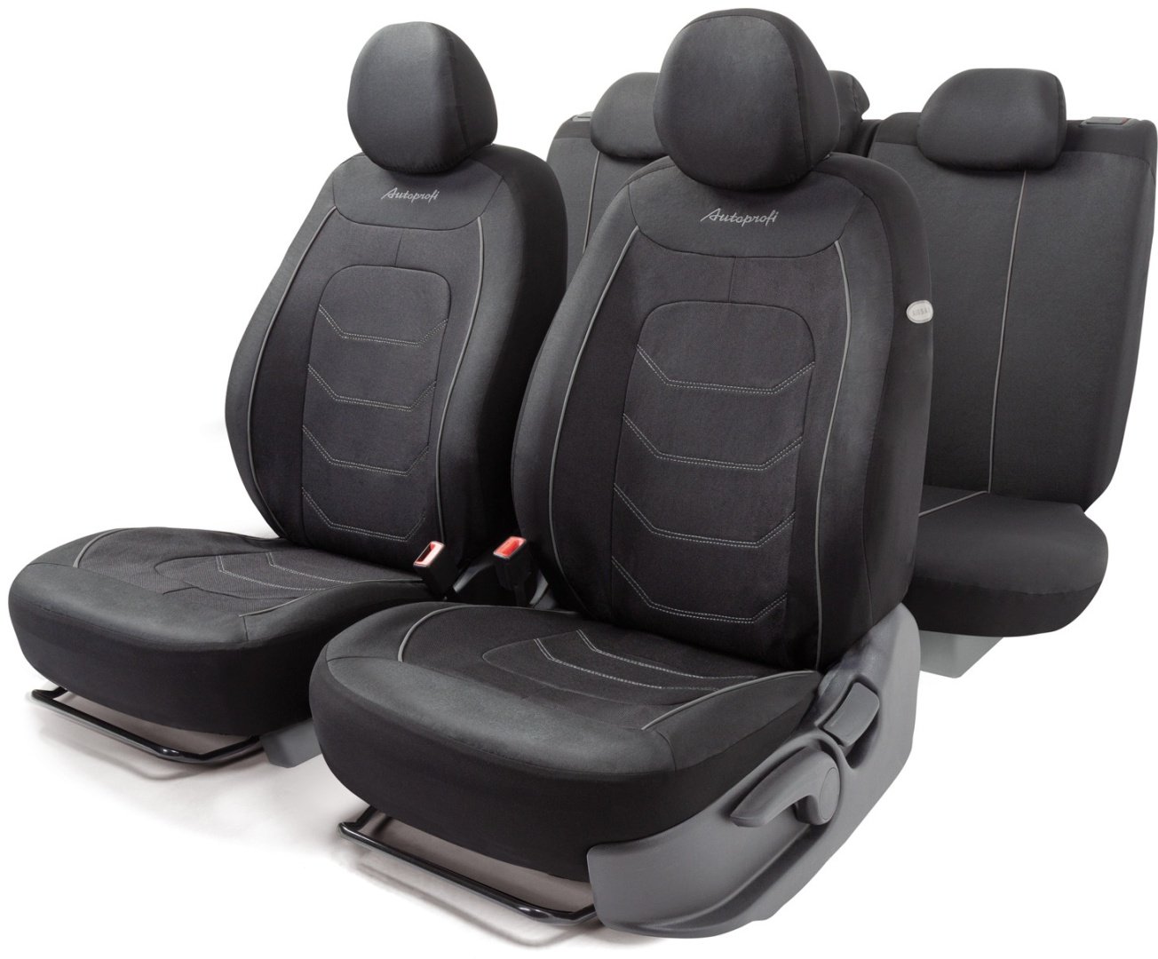 AUTOPROFI чехлы универсальные Arrow ARW-1102 BK/GY чёрный-серый