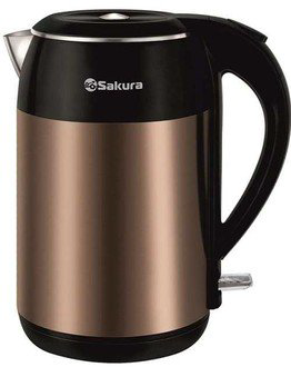 Чайник Sakura SA-2154C коричнево-черный купить,NaN